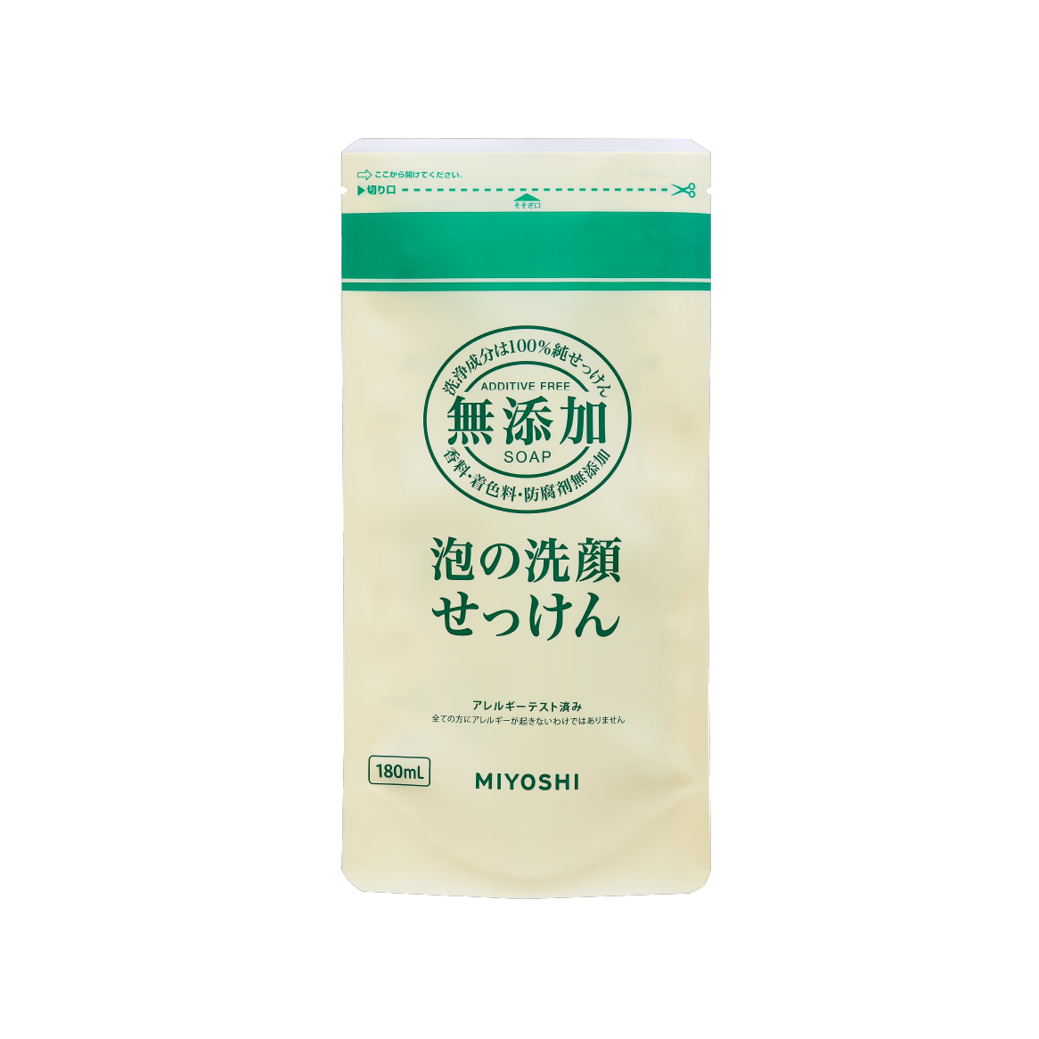 無添加泡の洗顔せっけん リフィル – MIYOSHI SOAP CORPORATION